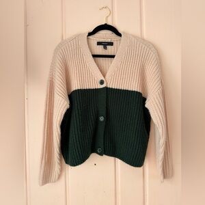 Vero Moda pink and Green Knit Cardigan SzM